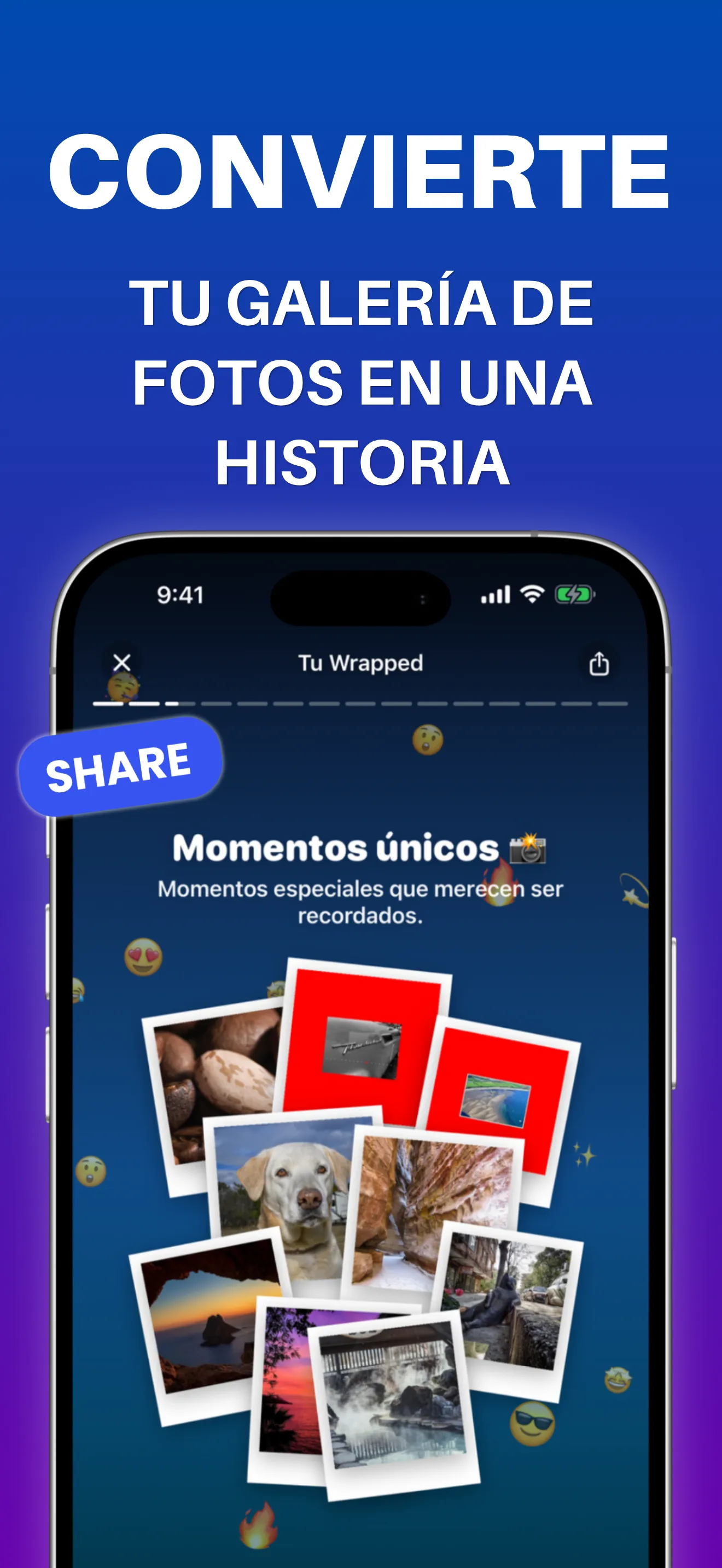 Captura del App Store: convierte tu galería de fotos en una historia